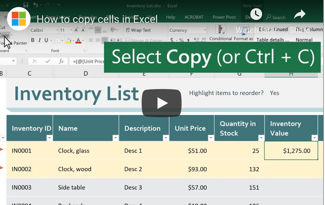 How To Copy Cells Upside Down In Excel